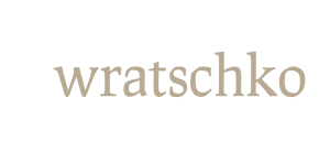 wratschko logo white beige